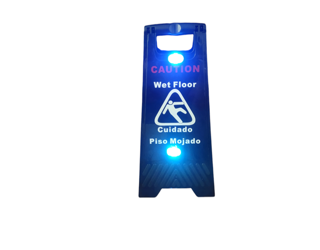 New Flashing Light Safety Sign
