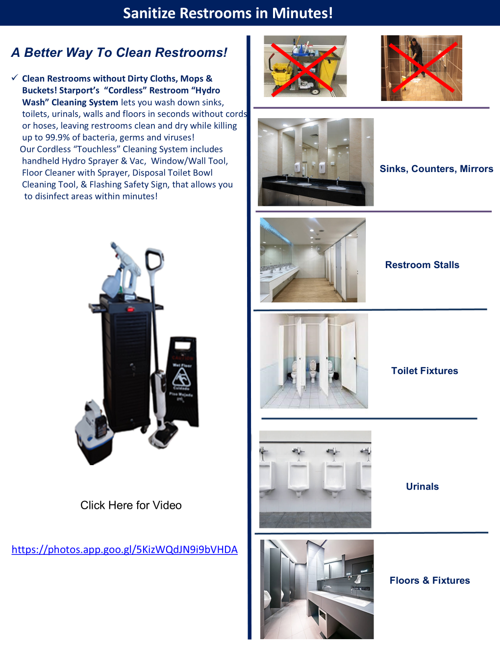 Restroom Cleaning System